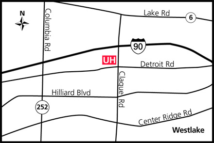 Map of UH Westlake Health Center