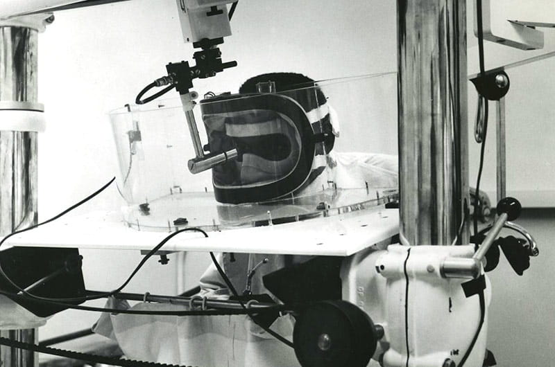 Opthalmology equipment used at UH in the 1960s