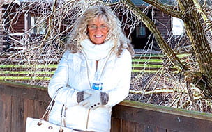 Wendy DiDomenico outside on a chilly day