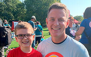 Trent with Dr. Martin Bocks at the annual Heart Walk in Cleveland