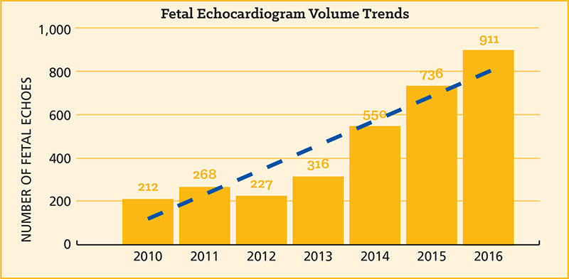 Fetal Echocardiogram Volume Trends