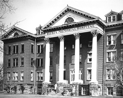Elyria Memorial Hospital in the early 20th century