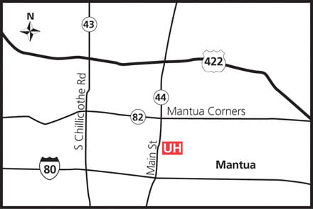 Map of UH Mantua Health Center