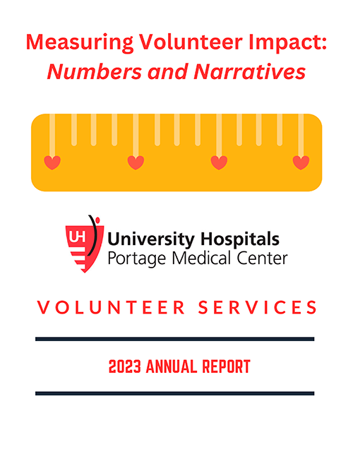 Cover to the 2023 UH Portage Volunteer Annual Report