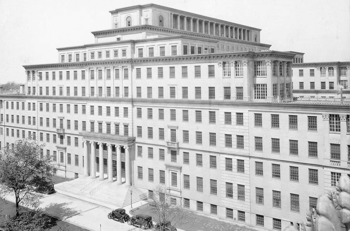 Lakeside Hospital in University Circle circa 1931