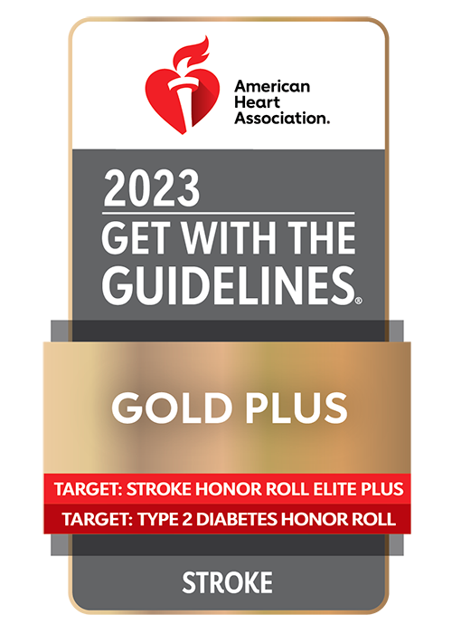 University Hospitals is recognized as Gold Plus by the American Heart Association with its Target: Stroke Honor Roll Elite Plus & Type 2 Diabetes Honor Roll designations