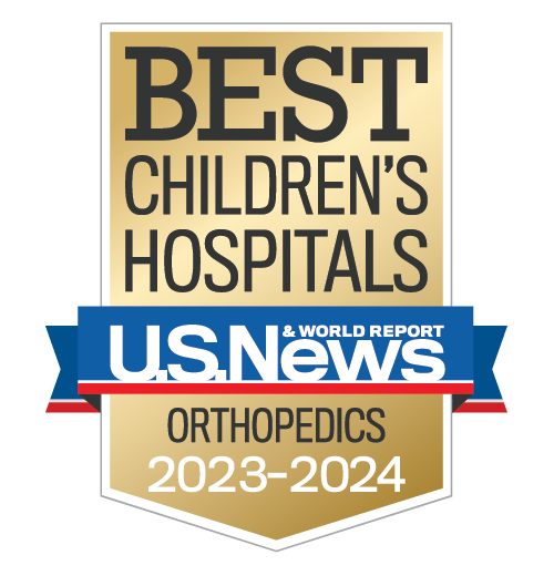 Named one of the Best Children's Hospitals for Orthopedics by U.S. News & World Report