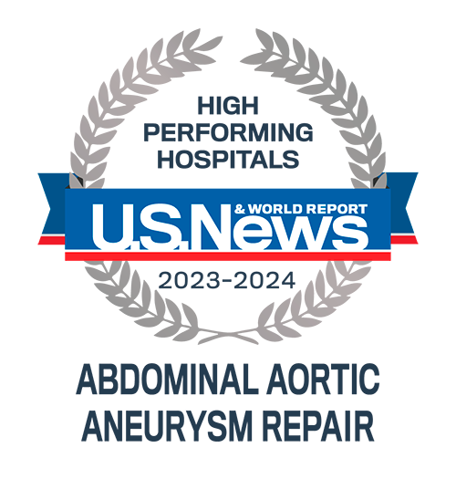 University Hospitals has been named a High Performing Hospital for Abdominal Aortic Aneurysm Repair by U.S. News & World Report