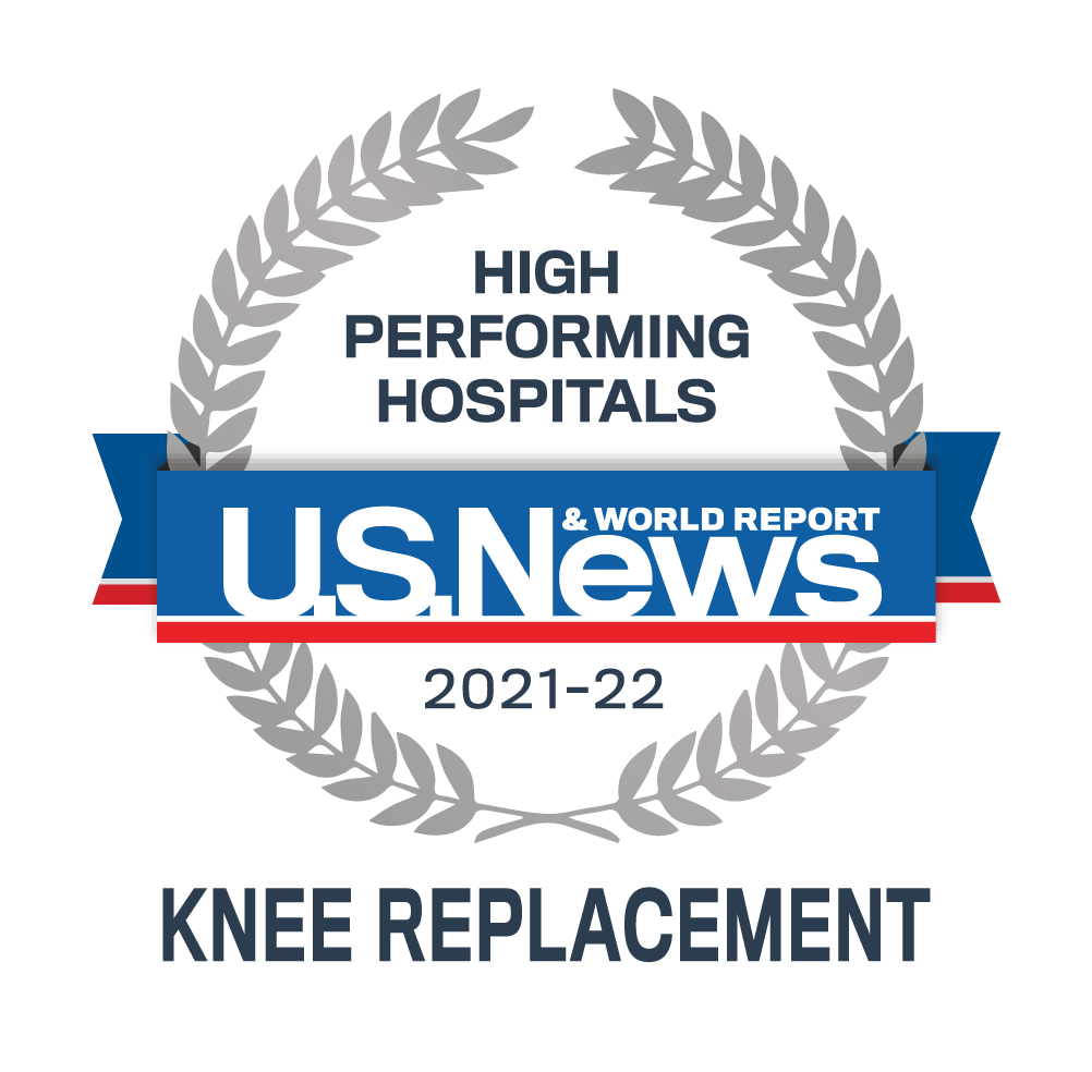 University Hospitals has been rated a High Performing Hospital for Knee Replacement by U.S. News & World Report