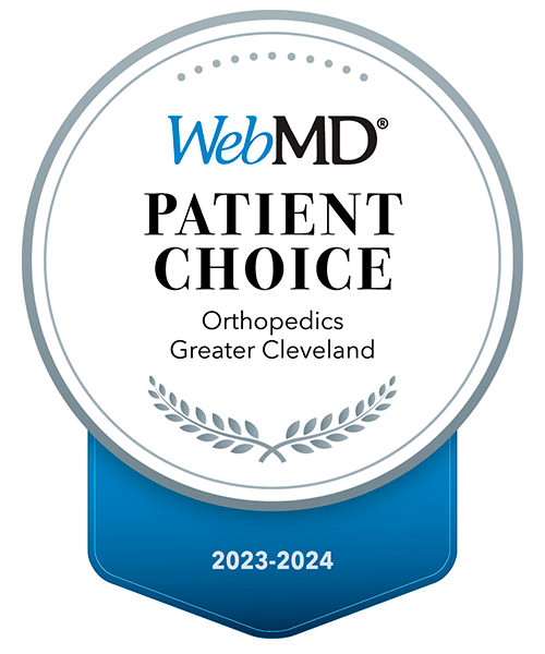 University Hospitals has been recognized with a 2023-2024 WebMD Patient Choice Award for excellence in Orthopedics