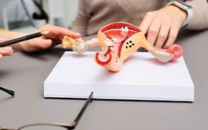 model of uterus and fallopian tubes