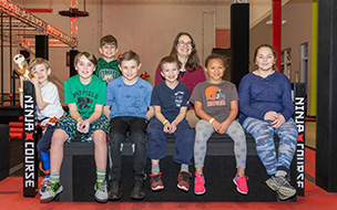 group shot of kids in the horizon exercise study