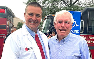 Dr. Christopher Dussel and Bill Regan