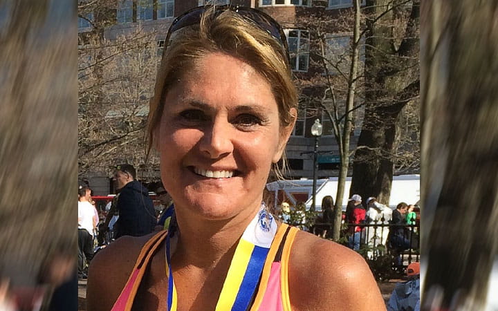 Marathon runner Terri Schoenholz