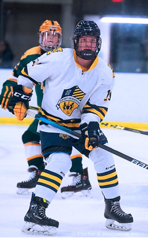 Kallen Zarembski is a player on the St. Ignatius hockey team