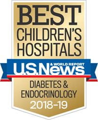 USNews Best Children's Diabetes & Endocrinology 2018-19