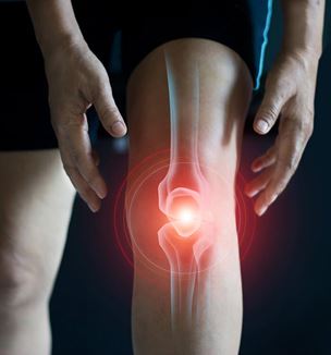 Getty image of joint knee inflammation pain