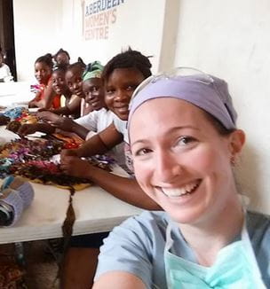 Rachel Pope, MD, Urology in Sierra Leone with patients