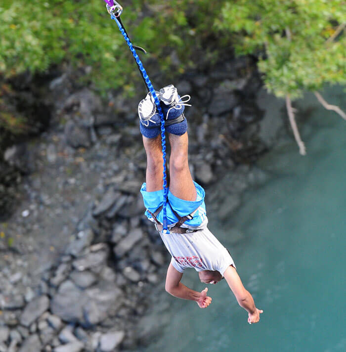 Samudragupta Bora, PhD bungee jumping