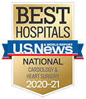 U.S. News & World Report Best Hospital for Cardiology 2020-21