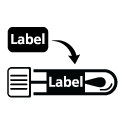 Icon of label being placed on a test tube