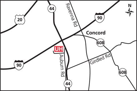 Map of UH TriPoint Medical Center location