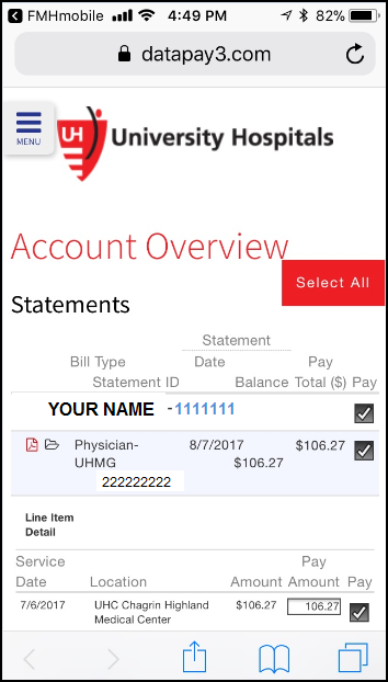 Pay My Bill | MyUHCare | University Hospitals | Cleveland ...