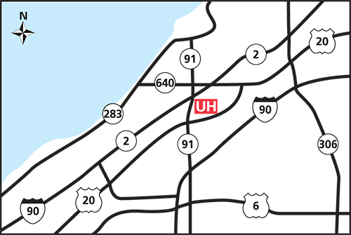 Map of UH Lake West Medical Center
