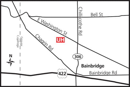 Map of UH Bainbridge Health Center