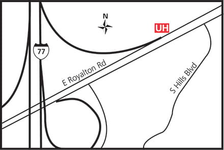Map of UH Broadview Heights Health Center