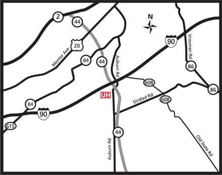 Map of UH Concord Health Center