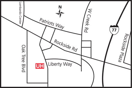 Map of UH Independence Health Center