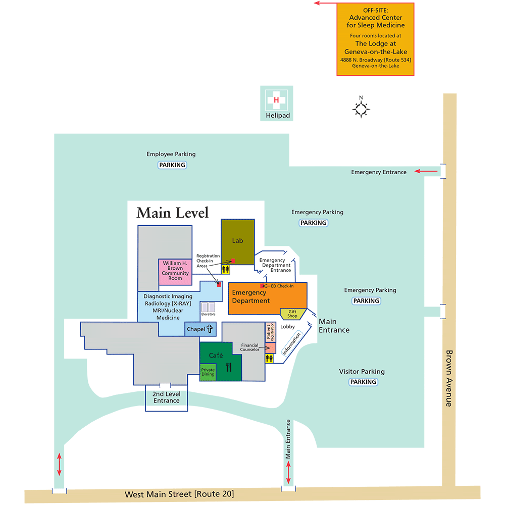 UH Conneaut Campus Map