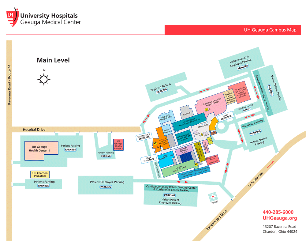 UH Geauga campus map