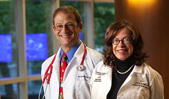 Photo of Drew Hertz, MD and Leona Cuttler, MD