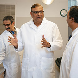 Dr. Gupta in lab