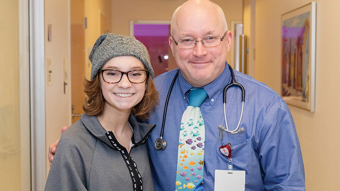 Morgan and UH Rainbow oncologist Duncan Stearns, MD
