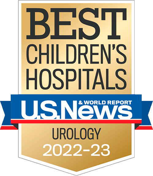 Rated one of the Best Chlidren's Hospitals in Urology by U.S. News & World Report