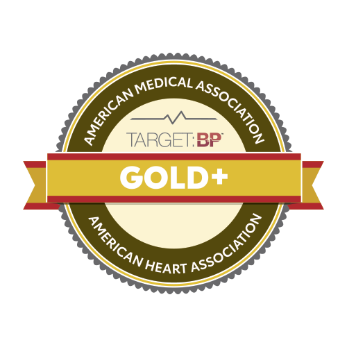 The American Heart Association and American Medical Association Target: BP Gold+ seal