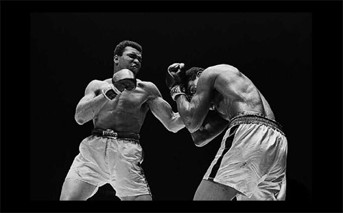 Walter Iooss Jr., Ali vs Terrell @ Astrodome Houston, TX, archival pigment print on paper, 1967