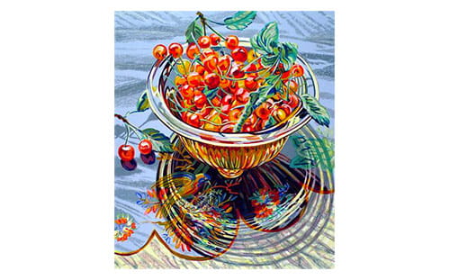 Janet Fish, Cherises, screenprint on paper, 1992