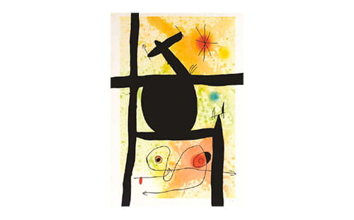 Joan Miro, La Calebasse, color etching and aquatint with carborundum, 1969