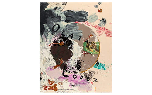 Julian Schnabel, Olatz Lopez, silkscreen on paper, 1992