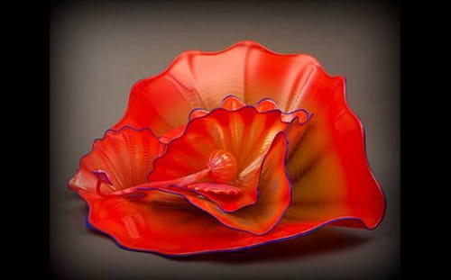 Dale Chihuly, Scarlet Persian, blown glass, 1997