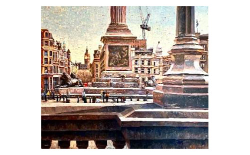 Tom Roese, Top /London, Acrylic on canvas, 2002
