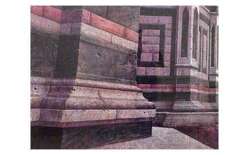 George Kozmon, Untitled, mixed medium on paper