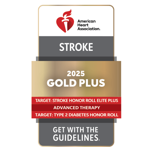University Hospitals is recognized as Gold Plus by the American Heart Association with its Target: Stroke Honor Roll Elite Plus with Advanced Therapy and Target: Type 2 Diabetes Honor Roll designations
