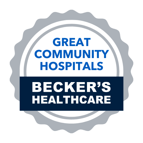 Recognized by Becker’s Healthcare as one of the great community hospitals