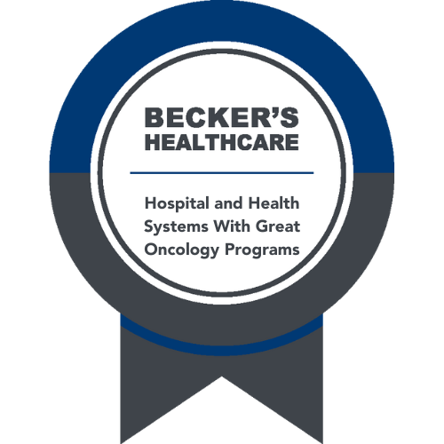 Recognized by Becker’s Healthcare as a hospital or health system with a great oncology program