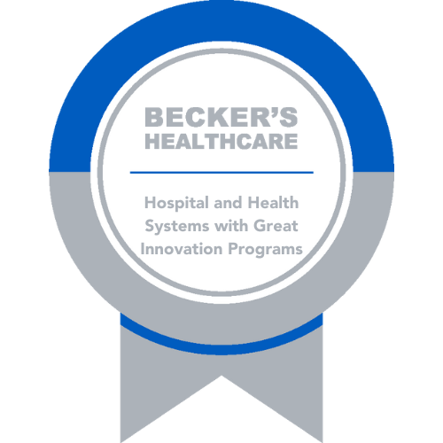 Recognized by Becker’s Healthcare as one of the hospitals and health systems with great innovation programs